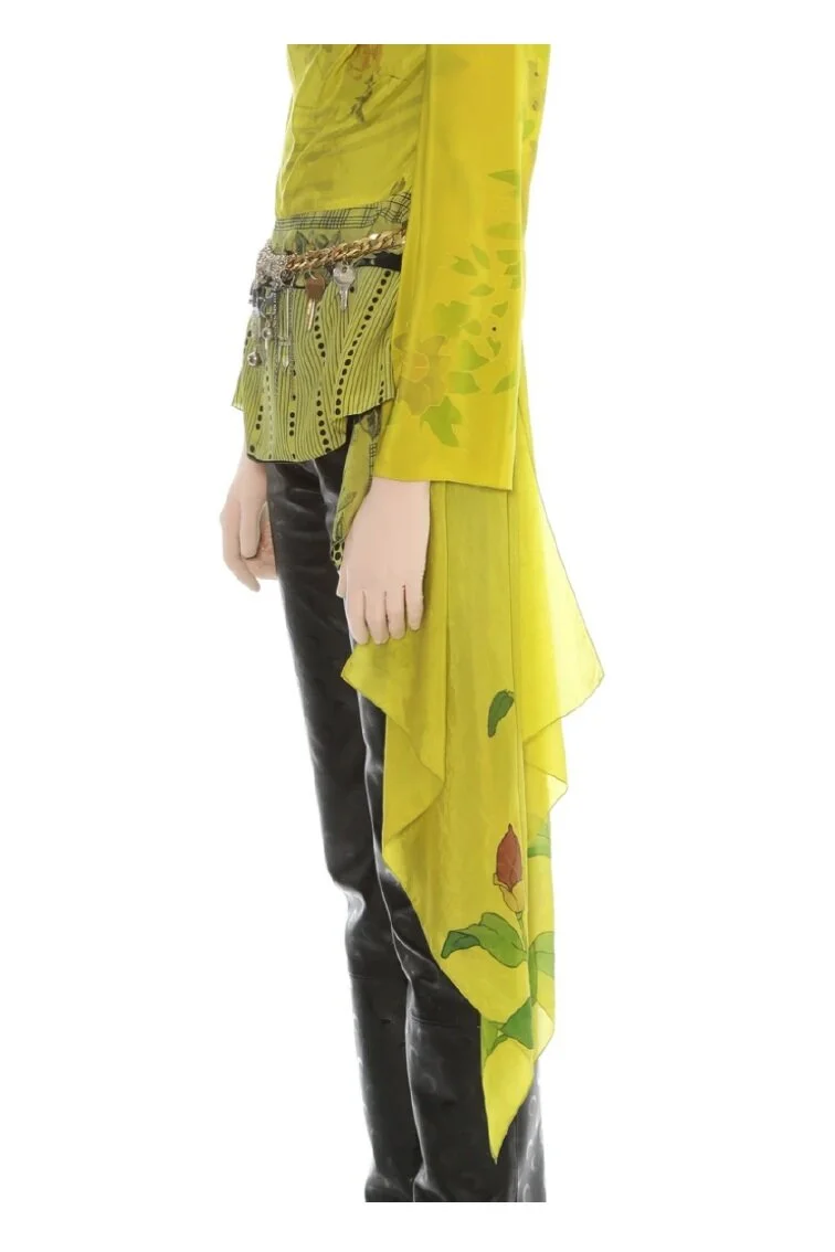 Marine Serre Regenerated Scarves Hybrid Top — SLOW WAVES